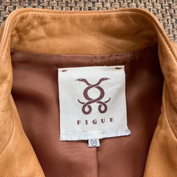 FIGUE Zip Leather Jacket - Picture 6 of 11